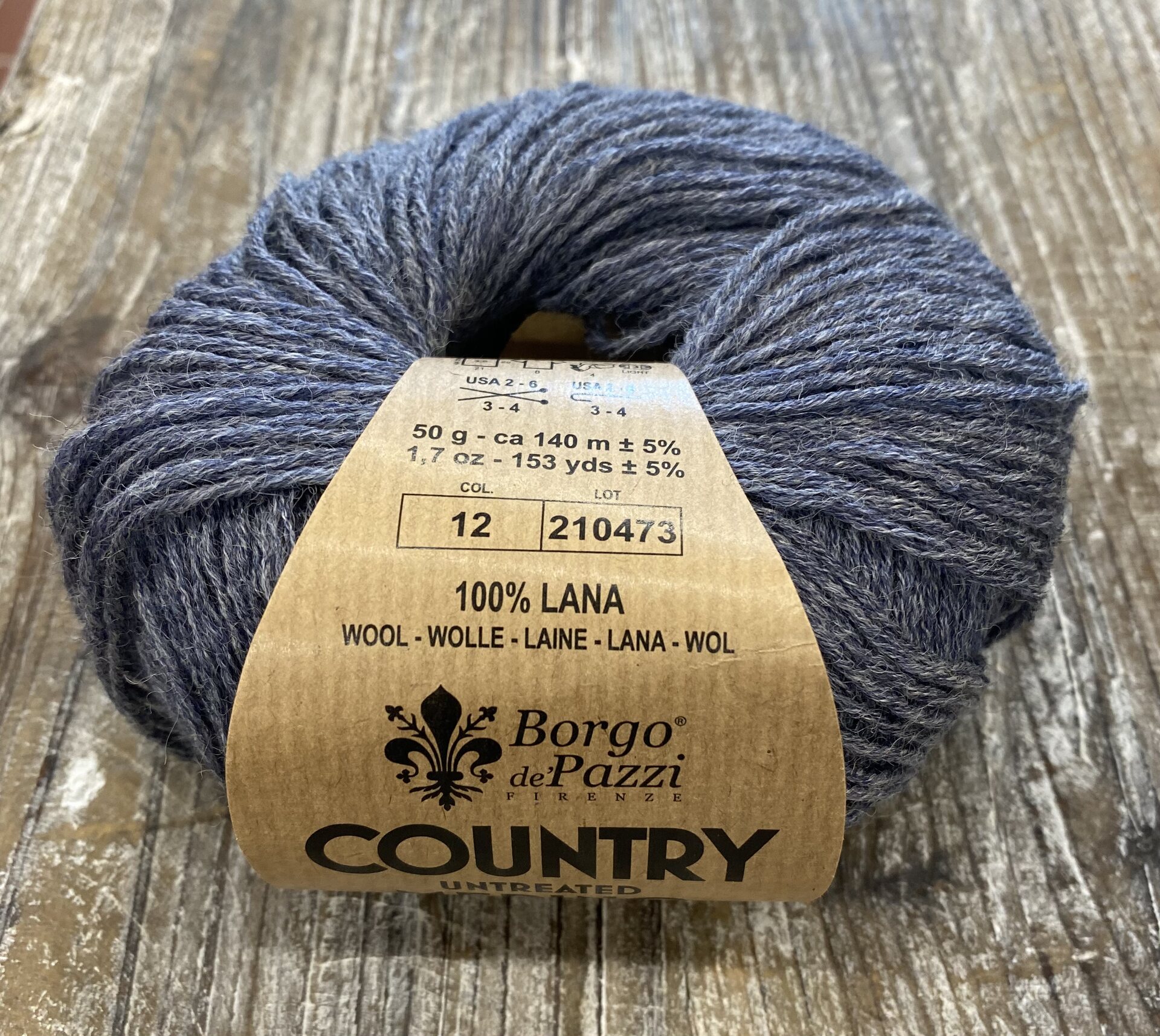Borgo de'Pazzi Country Merino untreated 12 farkku