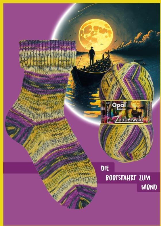 Opal Zauberwald 4-ply 11442 kelta-violetti