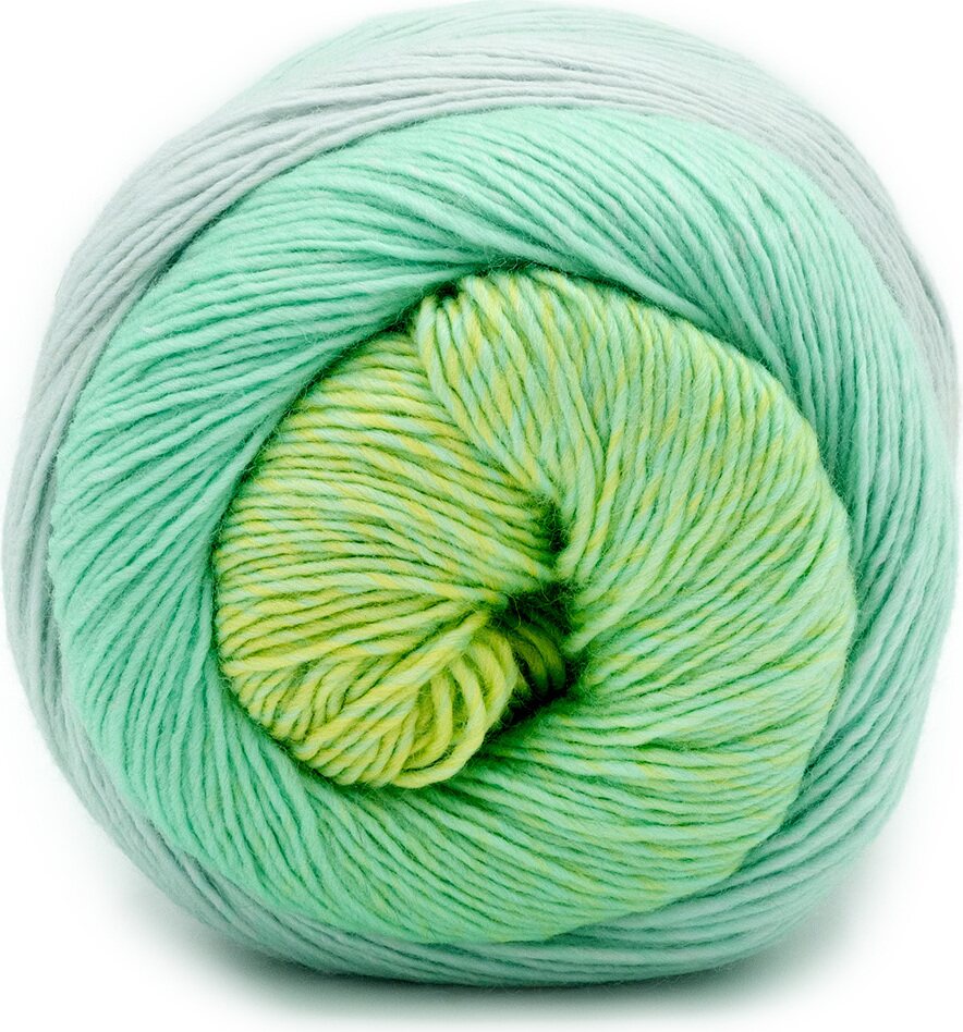 Laines du Nord Poema Cashmere 90 omenan vihreä-minttu