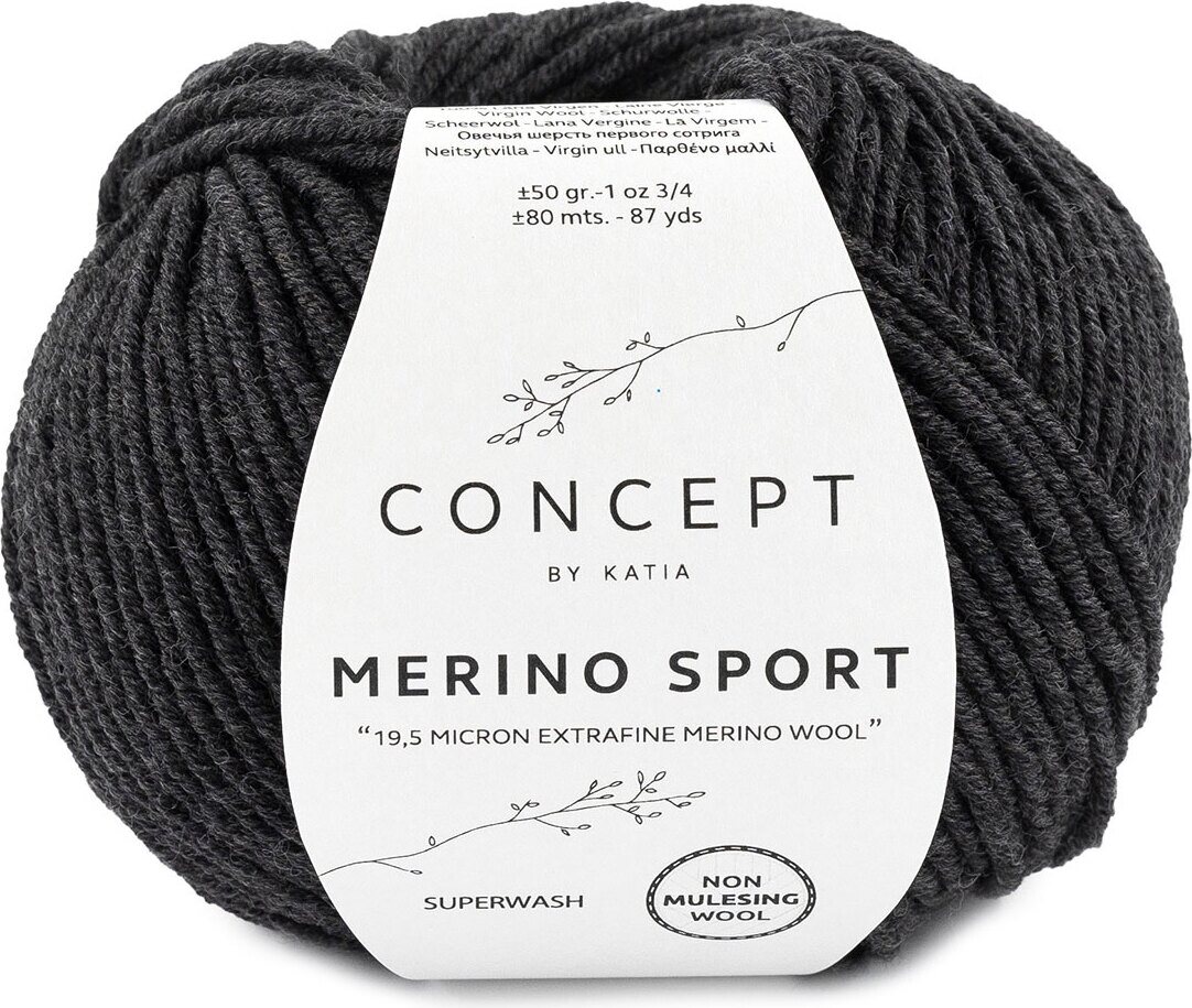 Katia Merino Sport 402 tumma harmaa