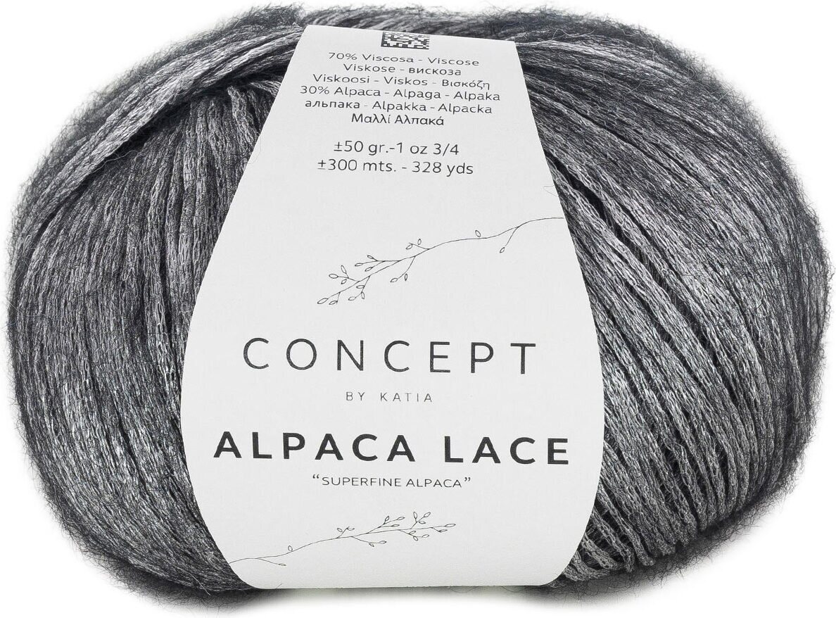 Concept by Katia Alpaca lace 089 musta/tummaharmaa
