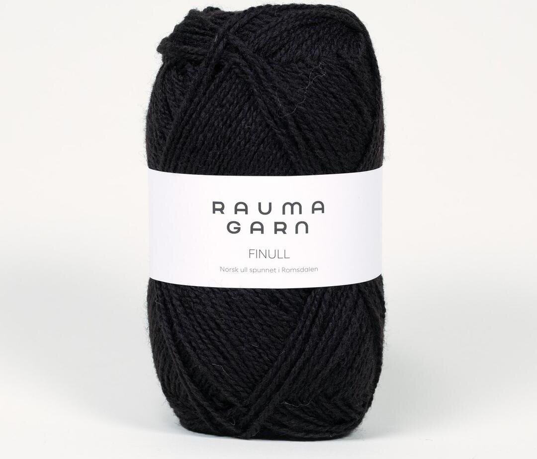 Rauma Garn Finull 410 mustalammas