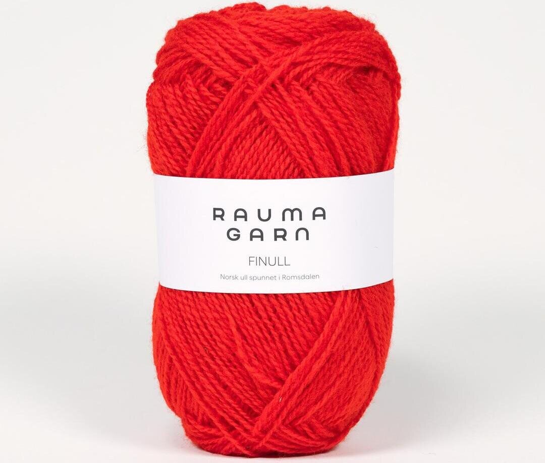 Rauma Garn Finull 424 kirkas punainen