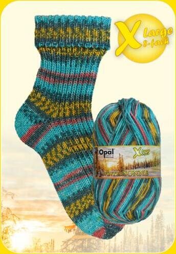 Opal Winter Sonne 8-ply 11430 turkoosi