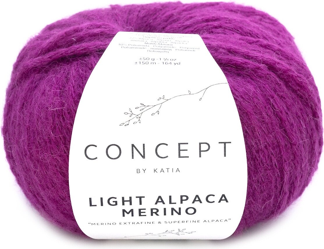 Concept by Katia Light Alpaca Merino 212 purple