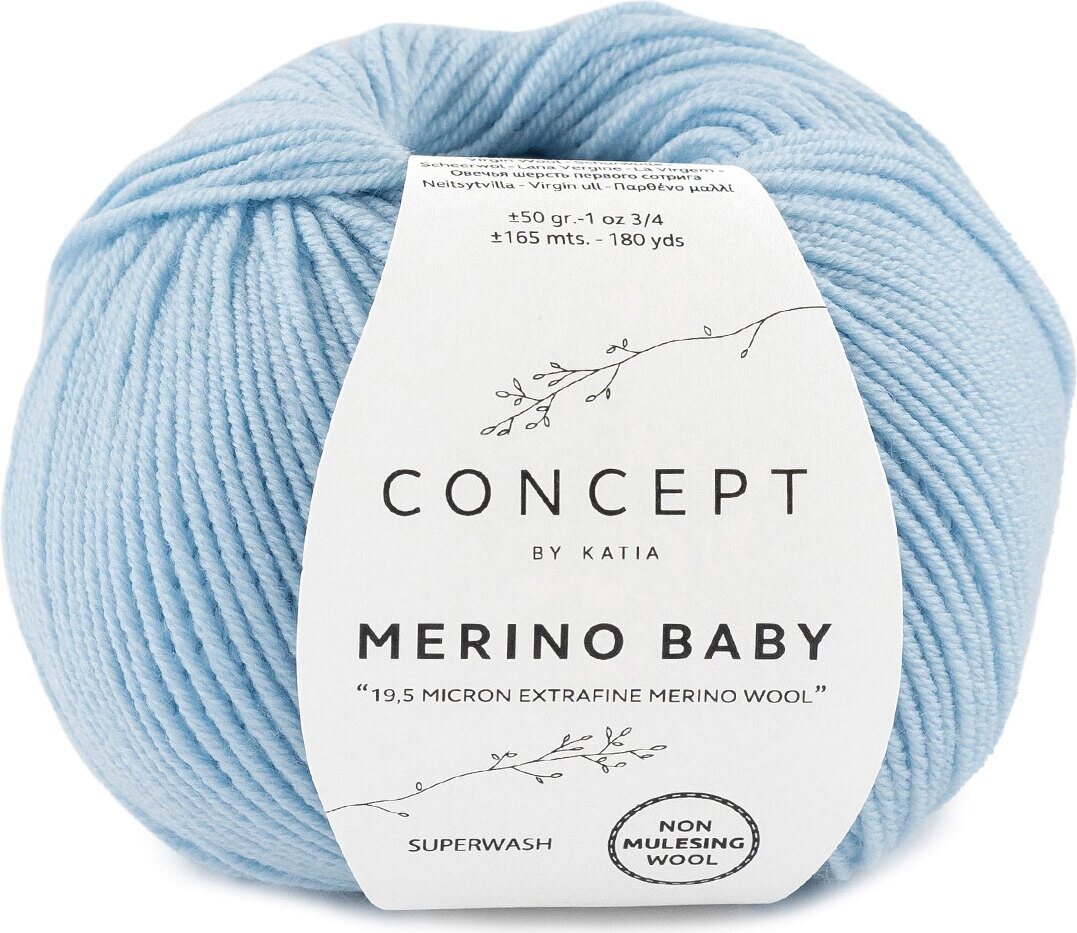 Katia Merino Baby 08 vaalea sininen