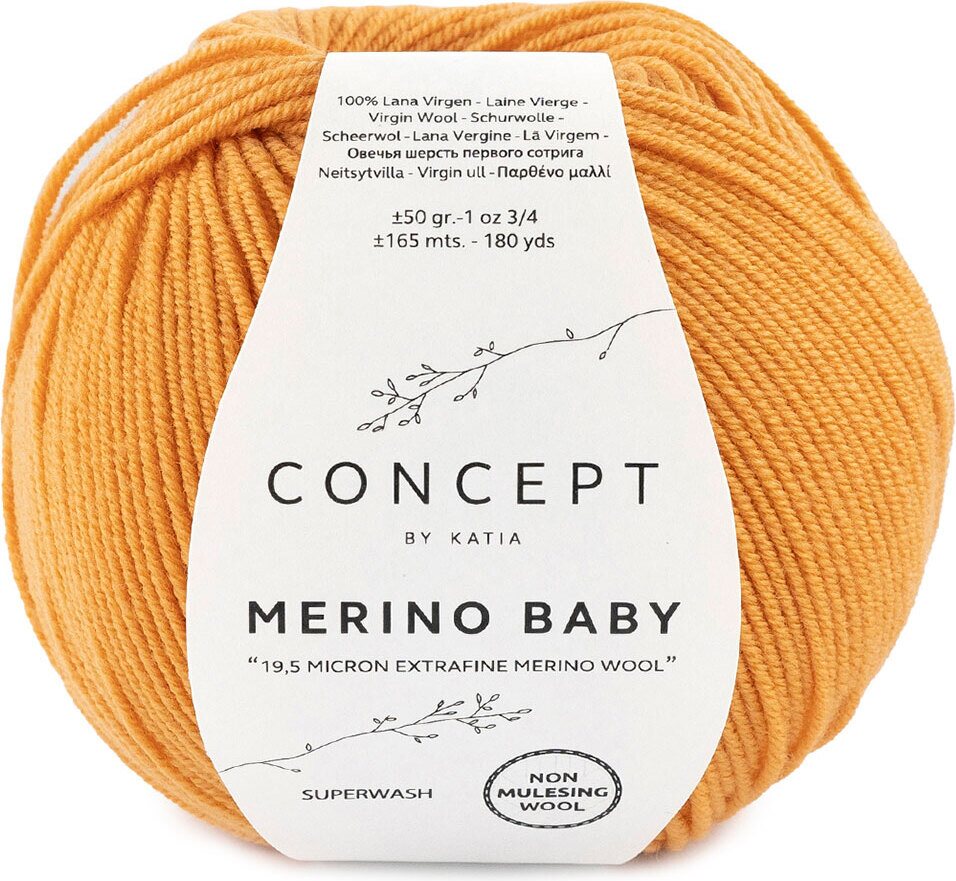 Katia Merino Baby 151 vaalea oranssi