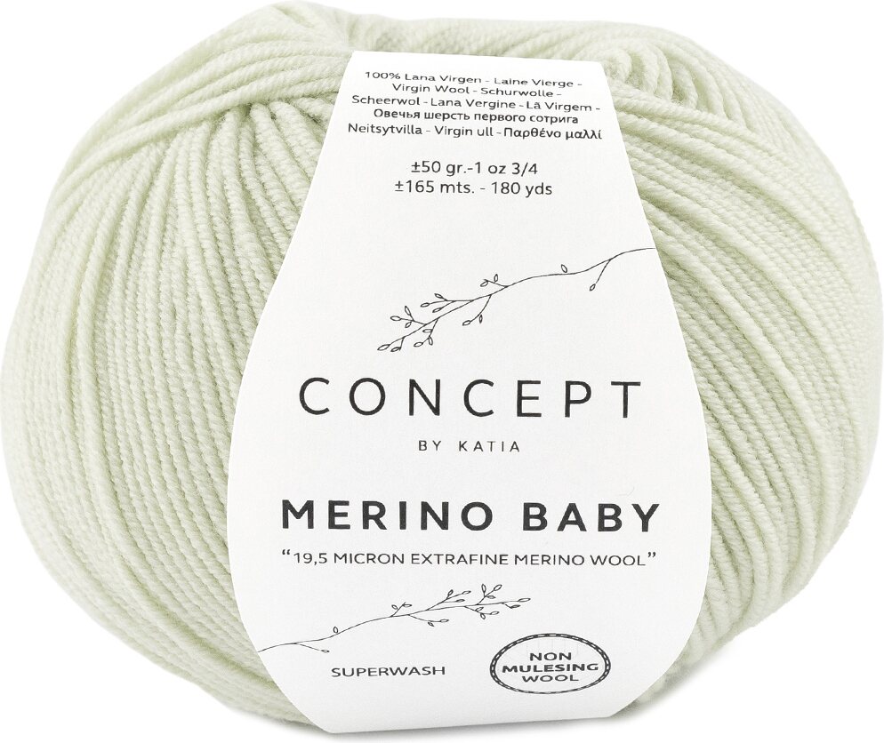 Katia Merino Baby 155 vaalea vihreä