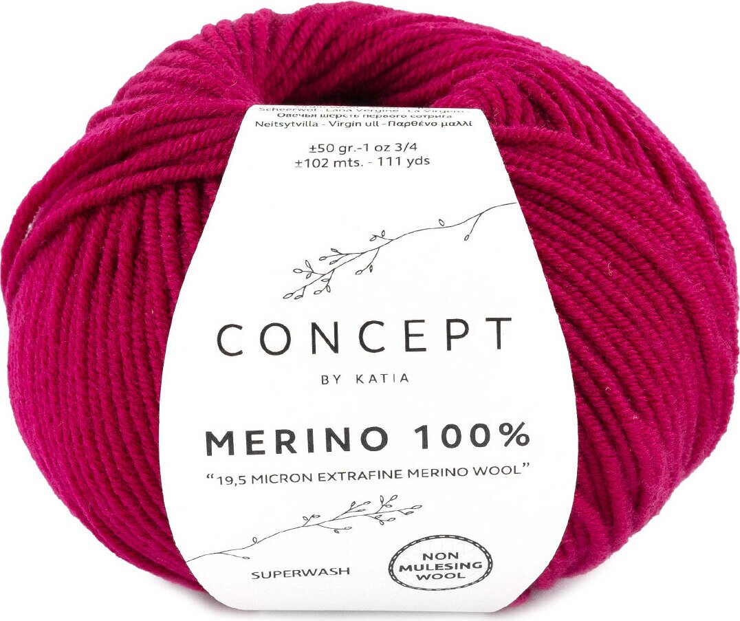 Katia Merino 100% 49 tumma fuksia