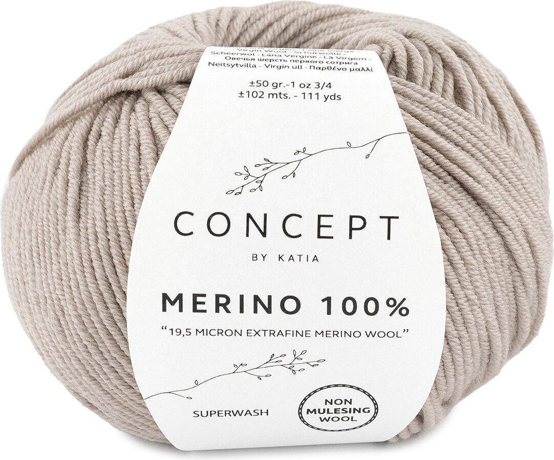 Katia Merino 100% 40 stone grey