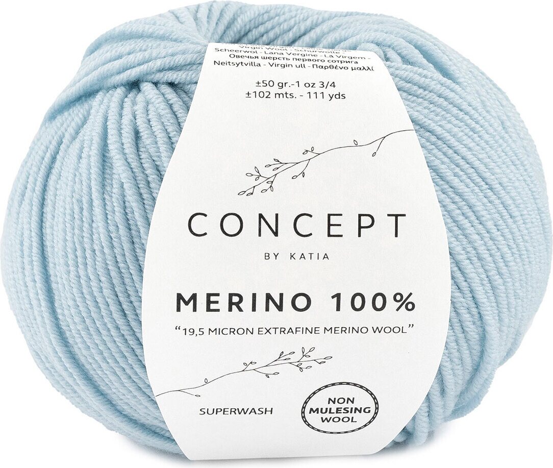 Katia Merino 100% 67 vaalea taivaan sininen
