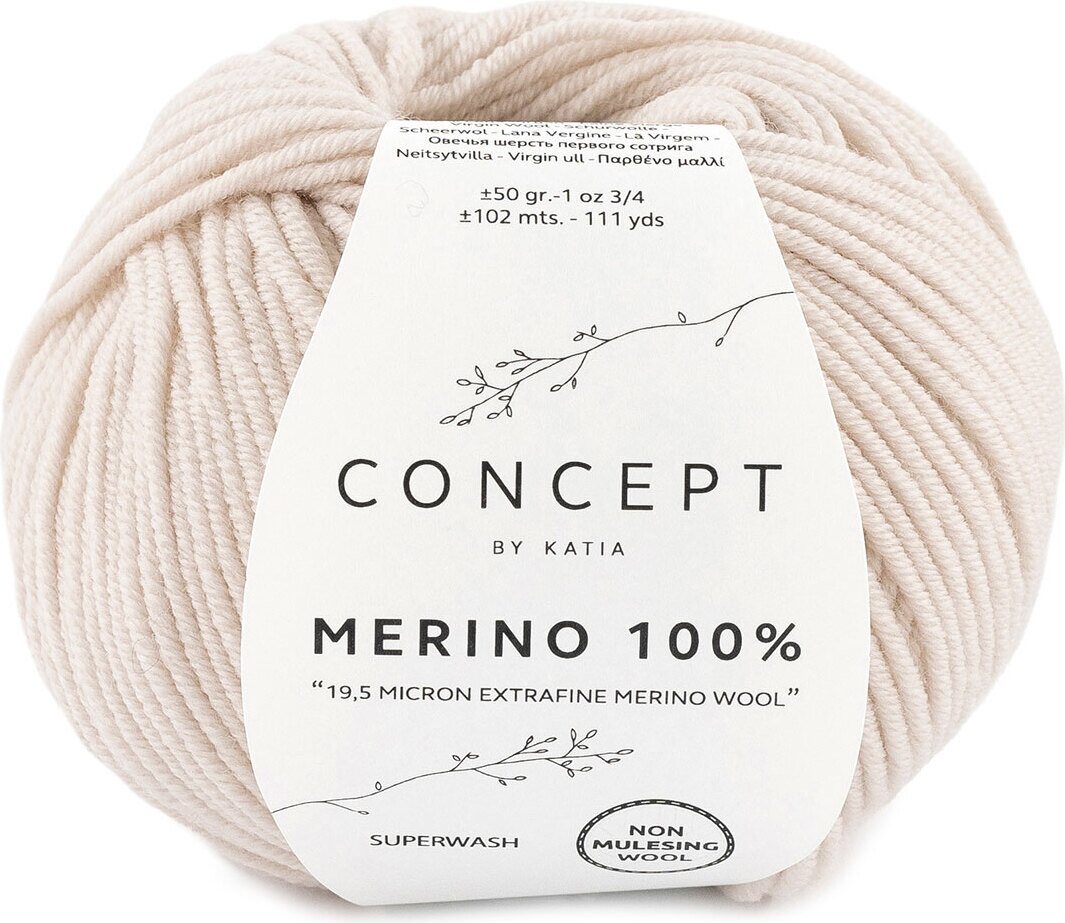 Katia Merino 100% 500 vaalea beige