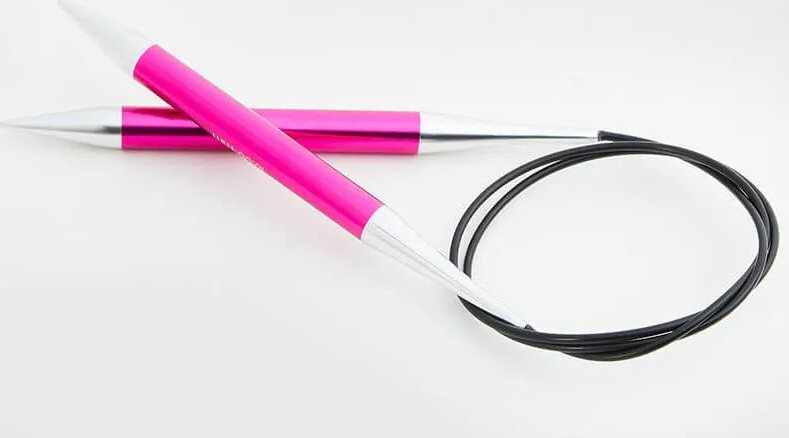 Knit Pro Zing Fixed Circular Needles 80cm 10 mm