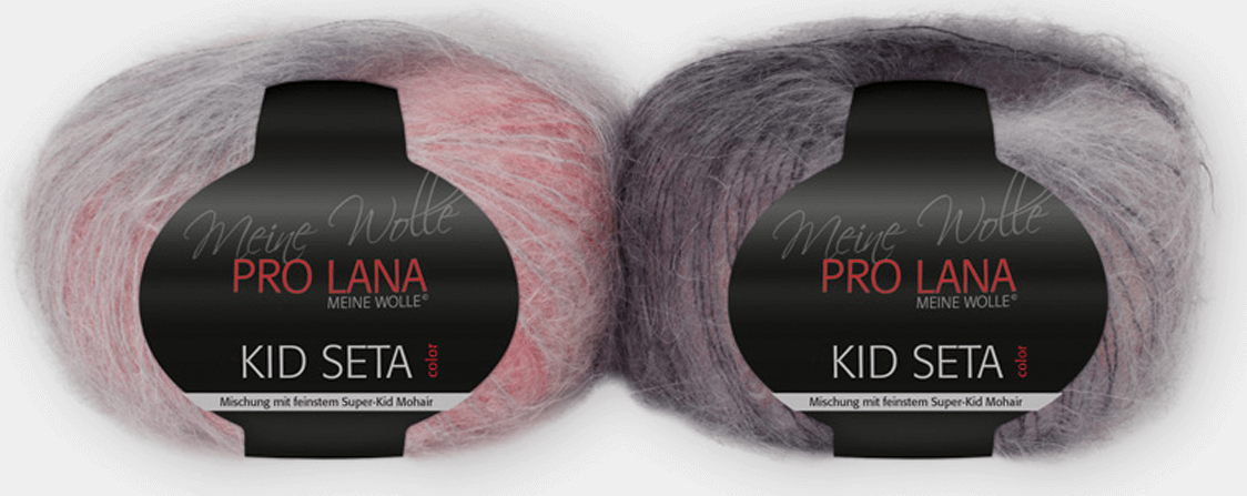 Pro Lana Kid seta color 180 vaaleanpunaiset ja harmaat