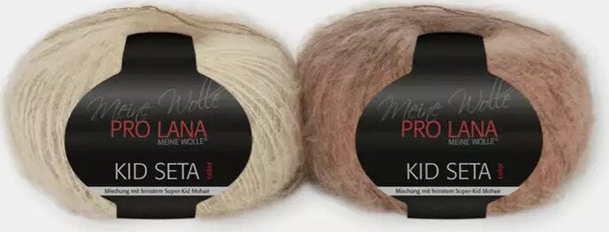 Pro Lana Kid seta color 184 beiget ja punaruskeat