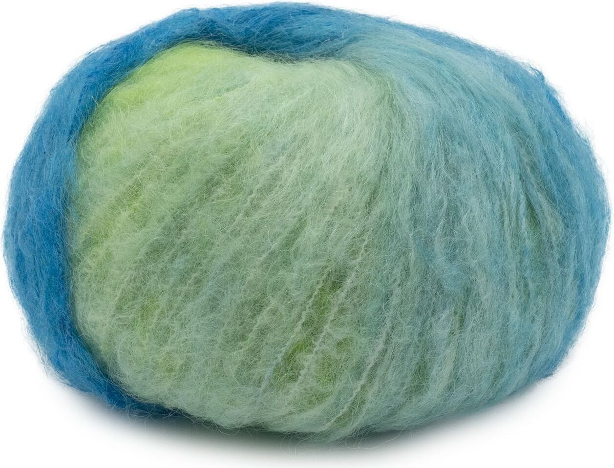 Laines du Nord Mohair trend print 2 lila-lime-turkoosi