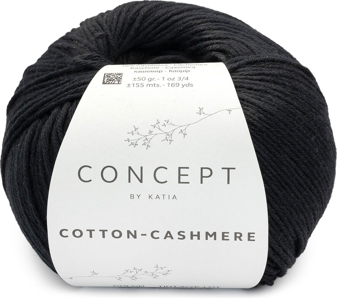 Concept by Katia Cotton Cashmere 89 musta