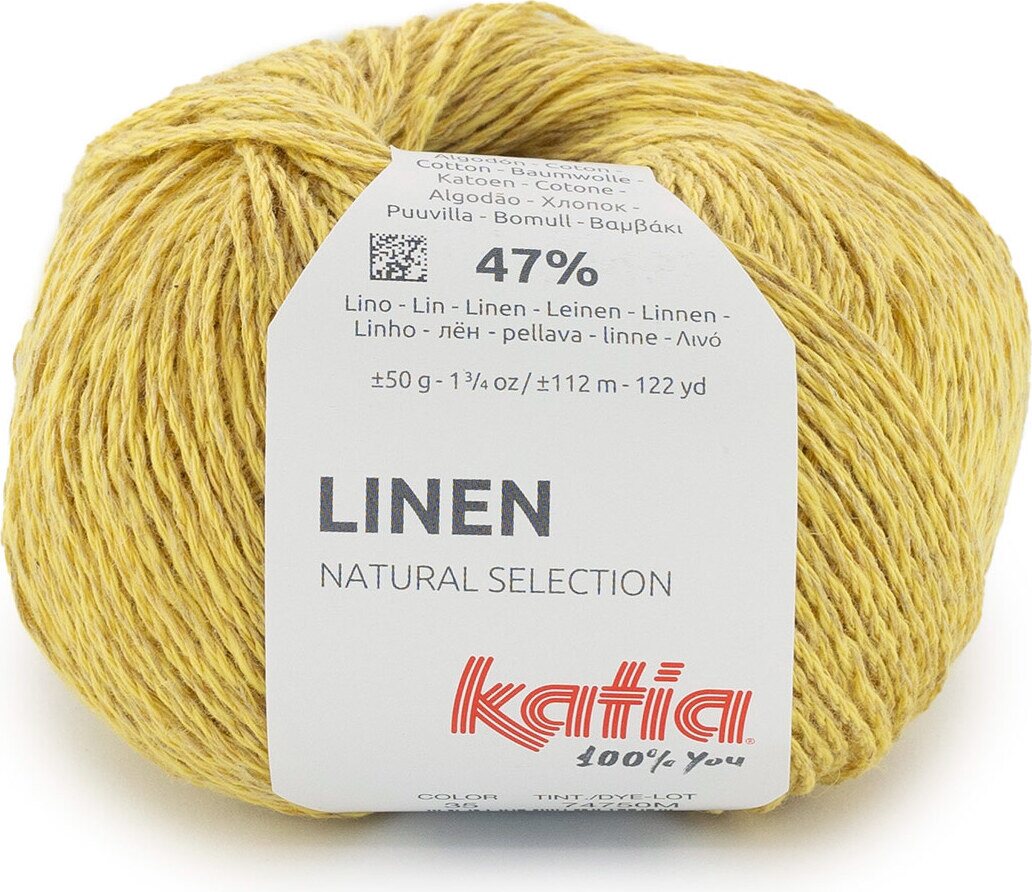 Katia Linen 35 maissin keltainen