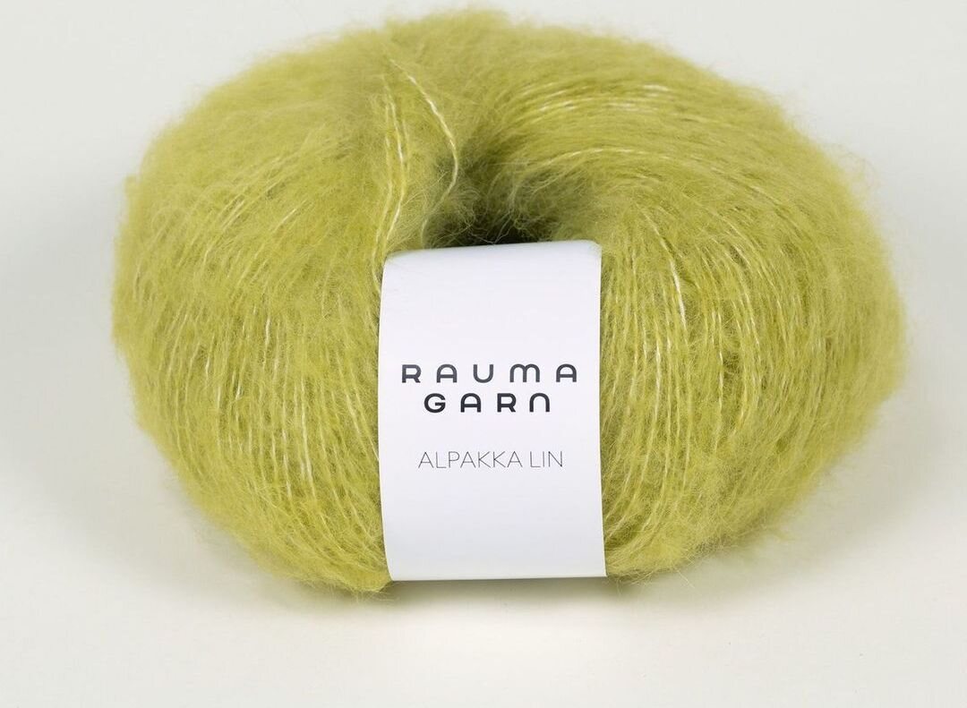 Rauma Garn Alpakka Lin 1363 Keväänvihreä