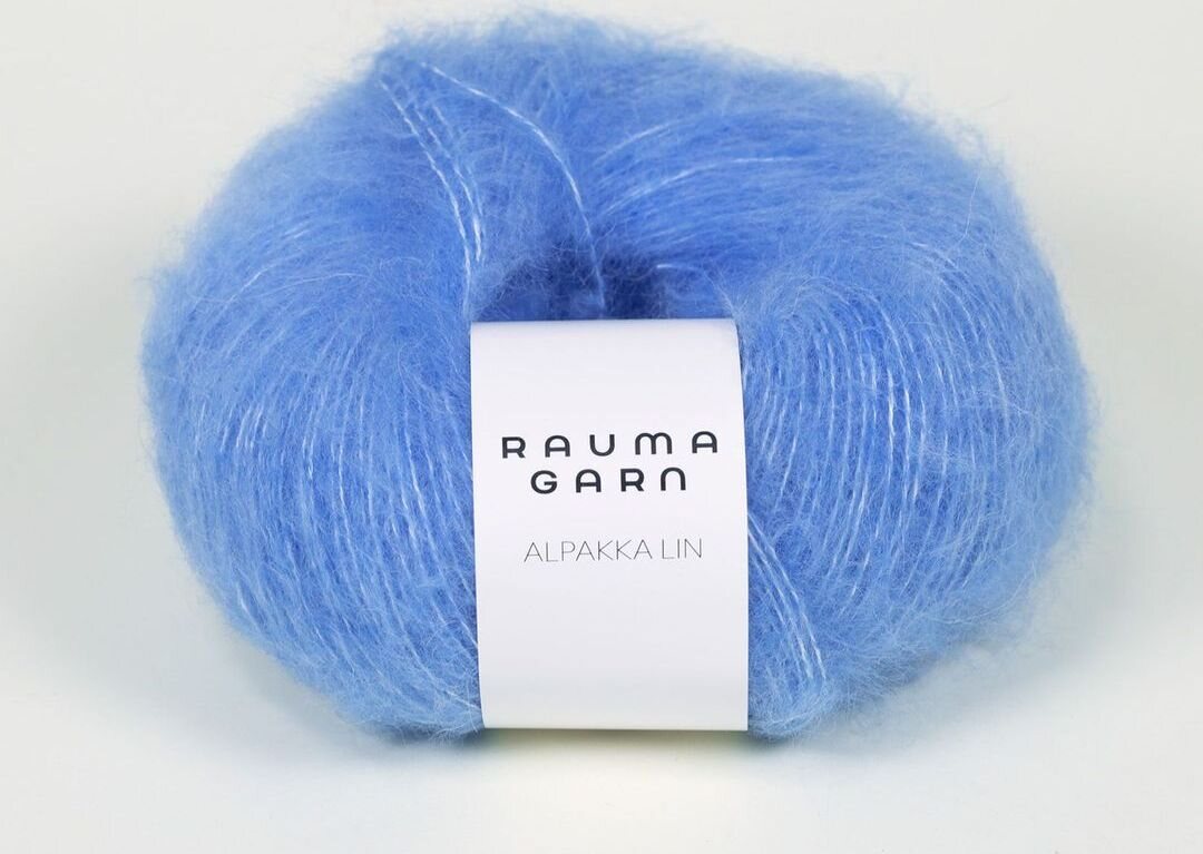 Rauma Garn Alpakka Lin 1389 taivaansininen