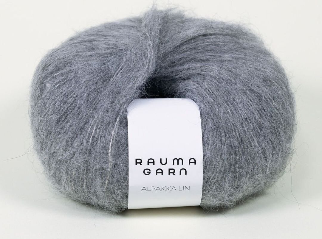 Rauma Garn Alpakka Lin 6559 tumma harmaa