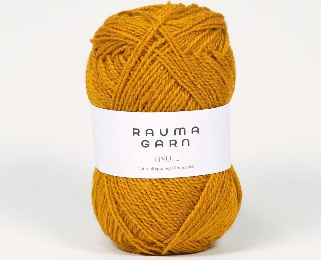 Rauma Garn Finull 4076 sinappi