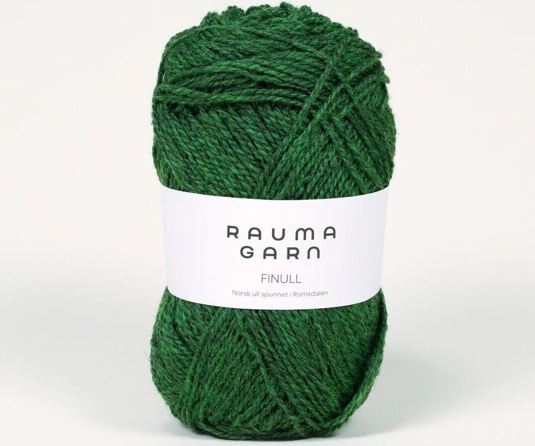 Rauma Garn Finull 4122 tumma meleerattu vihreä