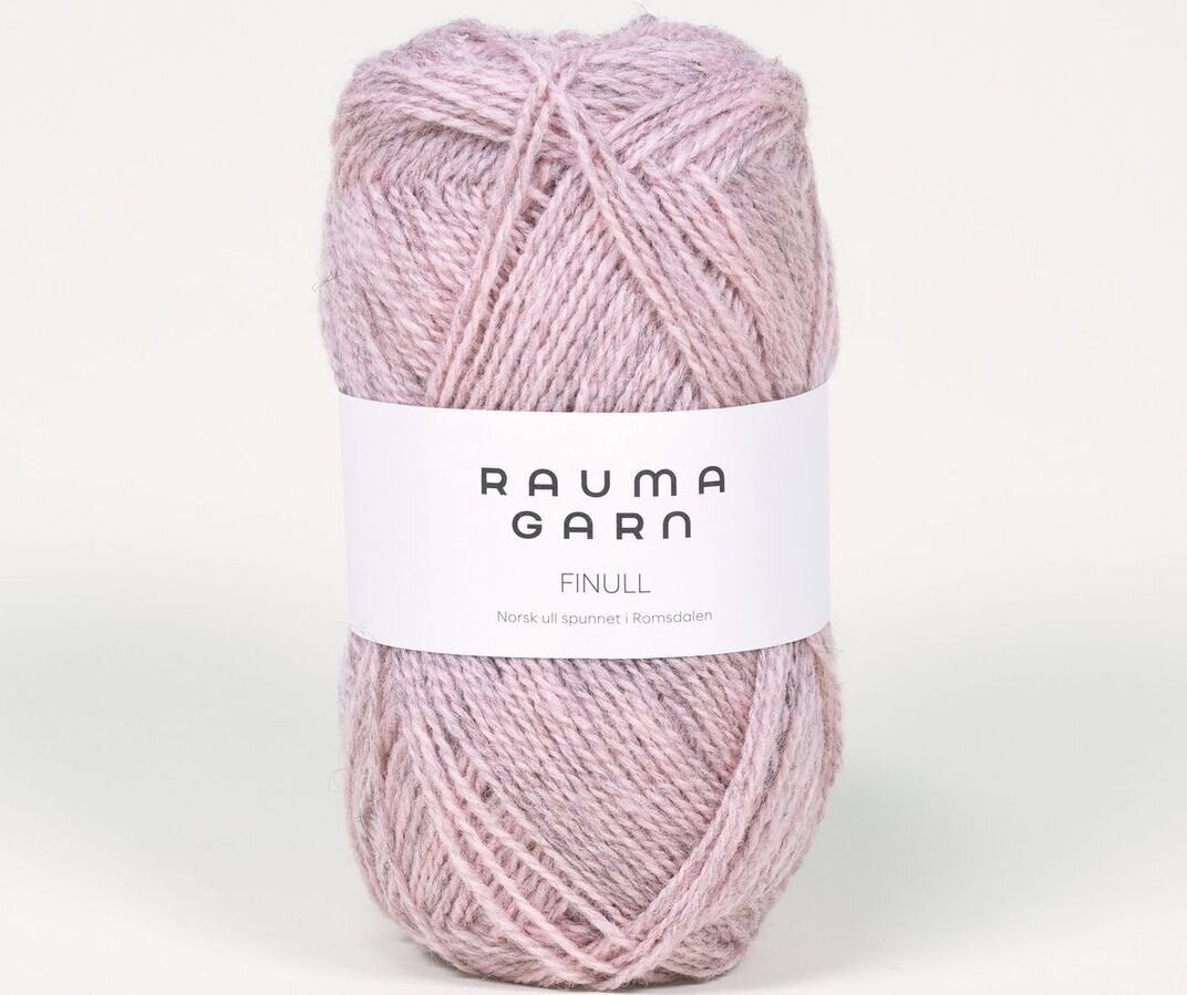 Rauma Garn Finull 4133 vaalea meleerattu roosa