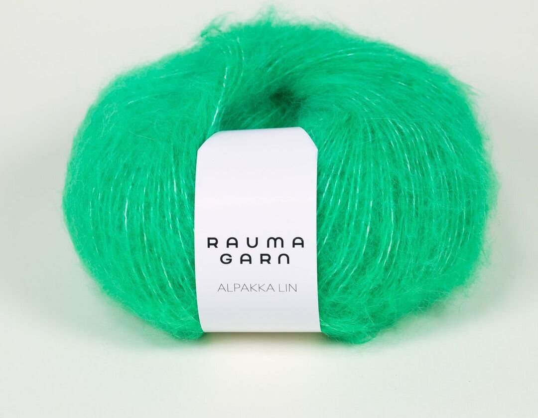 Rauma Garn Alpakka Lin 7766 säpäkkä vihreä
