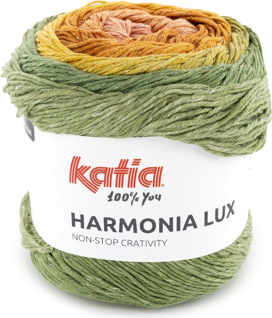 Katia Harmonia Lux 105 vihreä-ruoste-roosa
