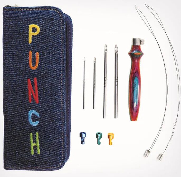 Knit Pro Tuftausneulasetti / kehykset Tuftausneulasetti, farkku