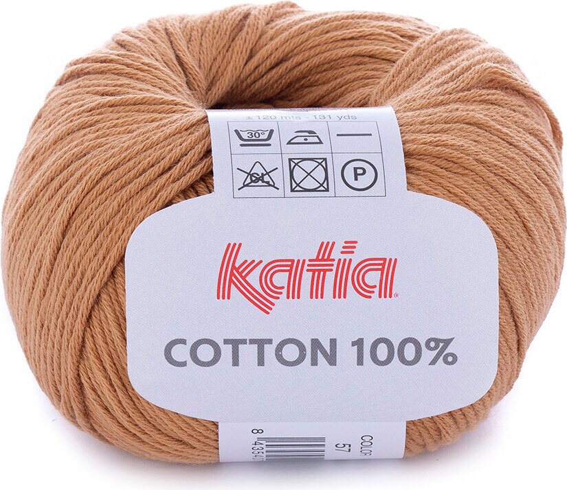 Katia Cotton 100% 57 vaalea ruskea