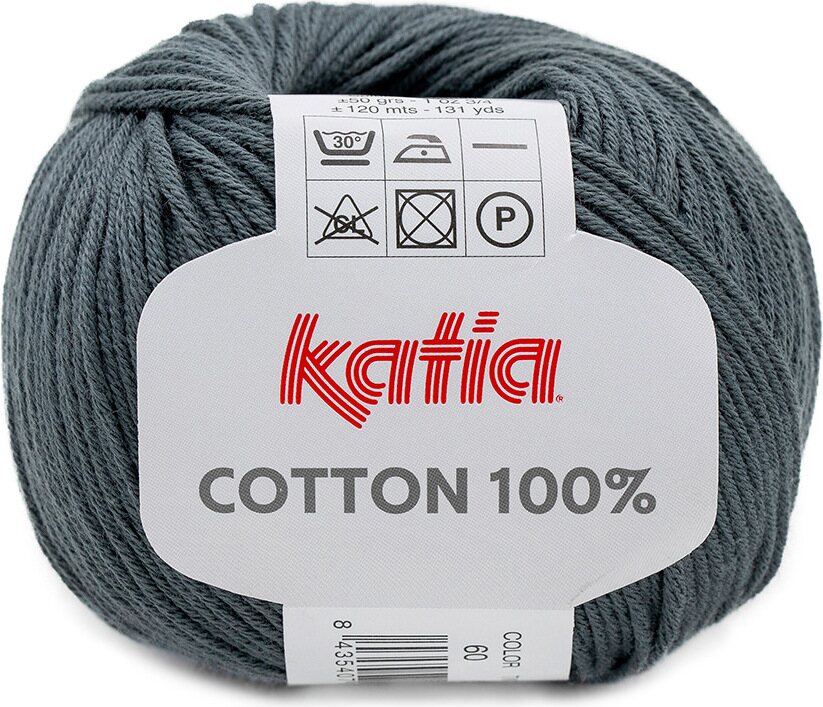 Katia Cotton 100% 60 tumma harmaa