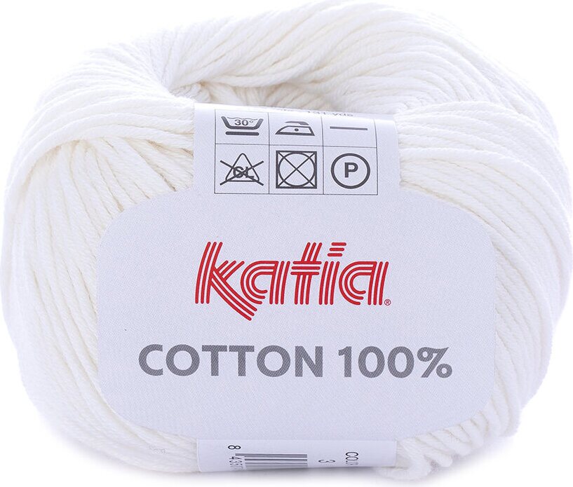 Katia Cotton 100% 3 luonnonvalkoinen