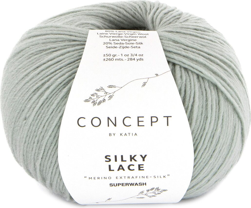 Katia Silky Lace 187 harmaan vihreä