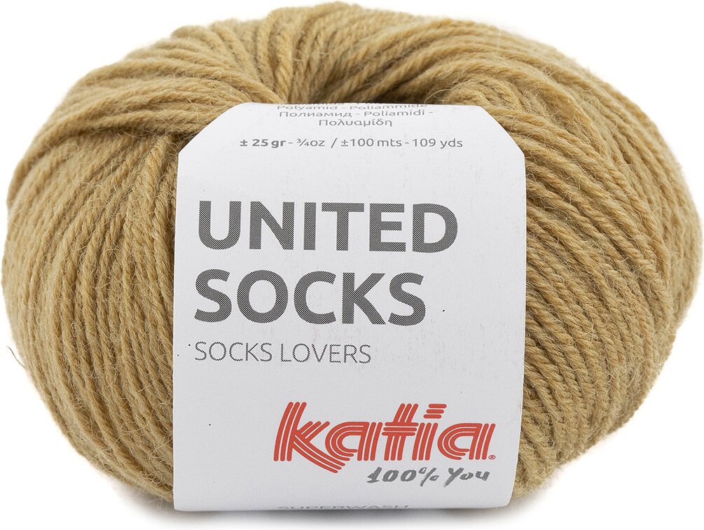 Katia United Socks 3 kamelin ruskea
