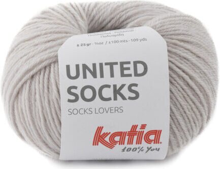 Katia United Socks 7 vaalea harmaa