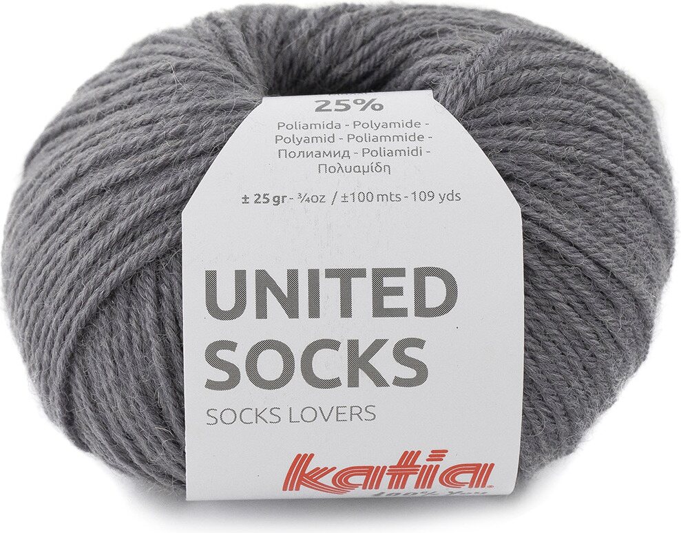 Katia United Socks 9 harmaa