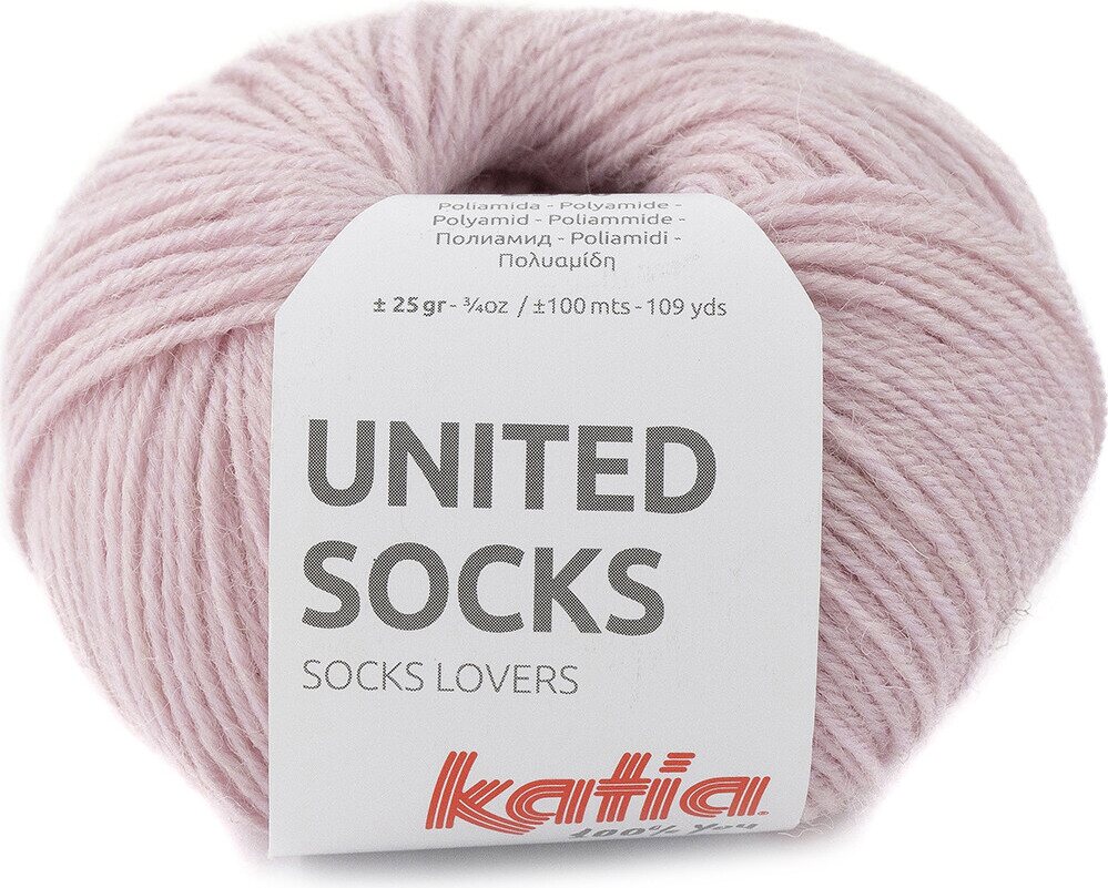 Katia United Socks 14 vaalean punainen