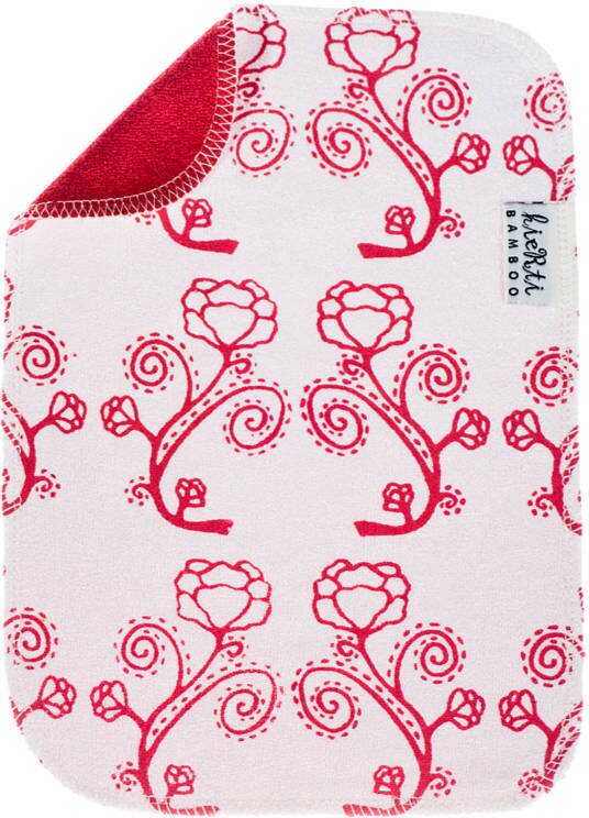 Kierti Bambuinen tiskirätti Rosaari, punainen