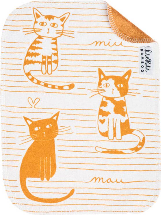 Kierti Bambuinen tiskirätti Miu Mau, okra