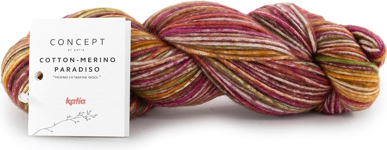 Concept by Katia Cotton-Merino Paradiso 301 karhunvatukka-okra-vihreä