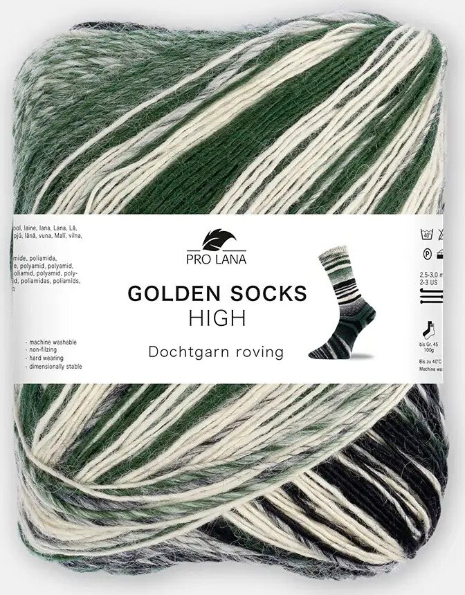 Pro Lana Golden Socks High 720 vihreä