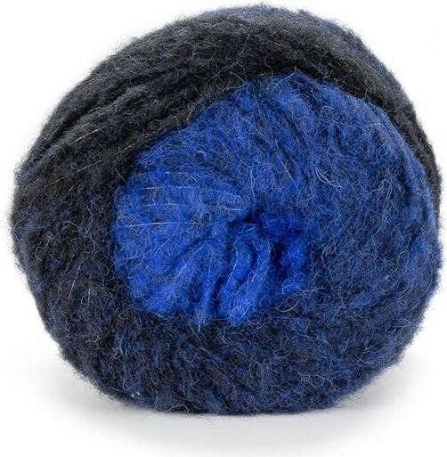 Laines du Nord Piuma Alpaca Degrade 8 sinisestä lähes mustaan
