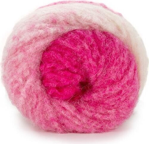 Laines du Nord Piuma Alpaca Degrade 5 luonnonvalkoisesta pinkkiin