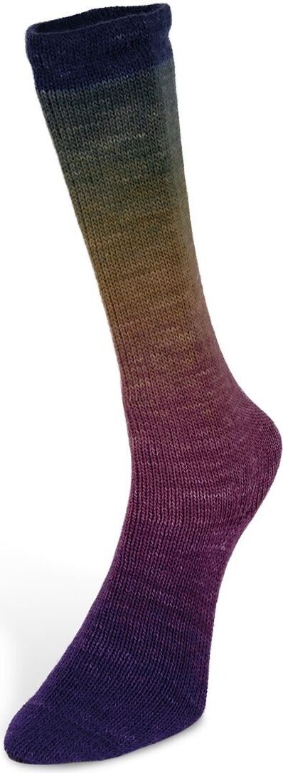 Laines du Nord Harmonious Socks 03 lila-kanerva-okra-tummansininen