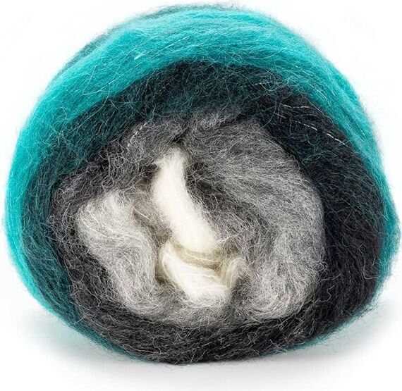 Laines du Nord Poema Alpaca 106 turkoosi-petrooli-harmaa