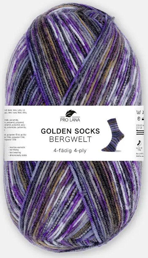 Pro Lana Golden Socks Bergwelt 806.06 sini-lila