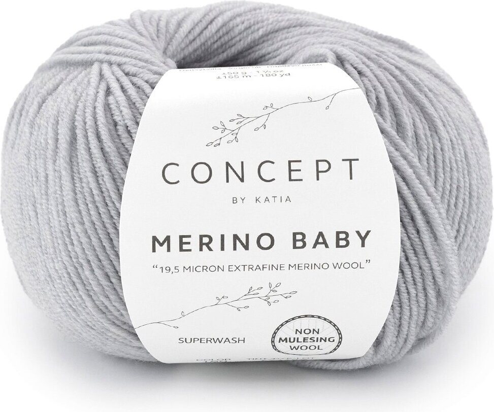 Katia Merino Baby 160 vaaleanharmaa