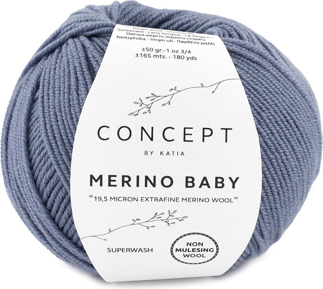 Katia Merino Baby 67 siniharmaa